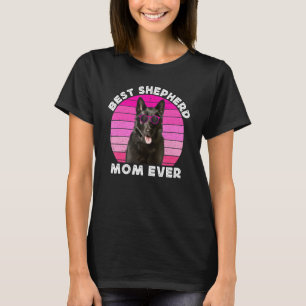 T-shirt Chepherd Allemand Noir Maman Pour Femmes Berger GS