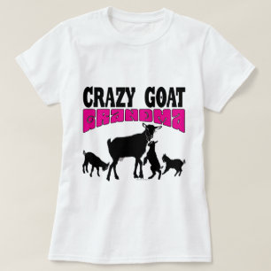 T-shirt CHÈQUE   Grand-mère de chèvre folle Pink GYG