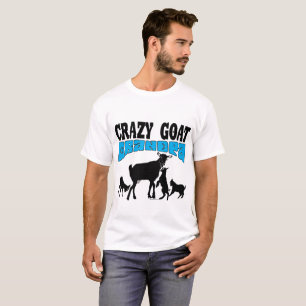 T-shirt CHÈQUE   Grand-père de chèvre fou Blue GYG