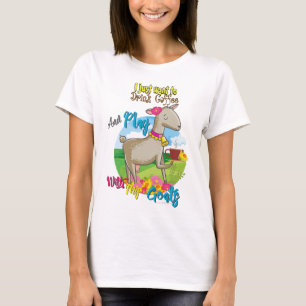 T-shirt CHÈQUE   Je veux juste boire du café jouer avec de