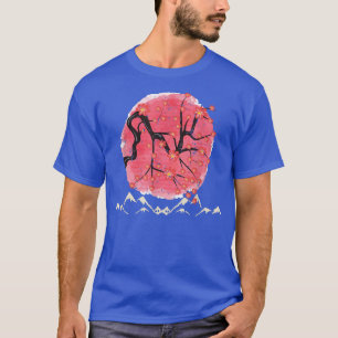T-shirt Cher à fleurs rose Sakura en fleurs japonais