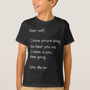 T-shirt Cher Auto-Citation Sensibilisation à la santé ment