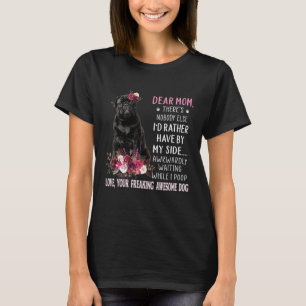 T-shirt Cher Carlin de chien maman Joyeuse fête des mères