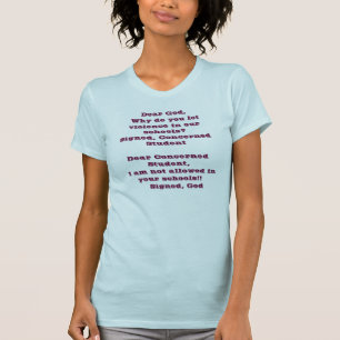 T-shirt Cher Dieu, pourquoi faites vous a laissé la