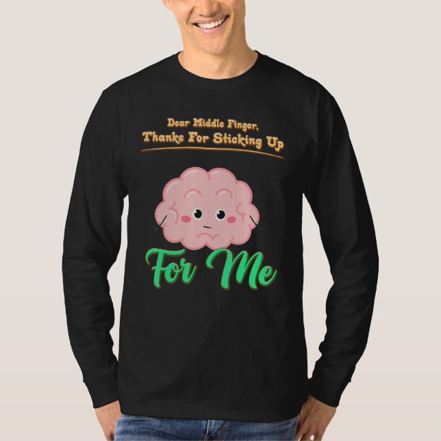 T-shirt Cher Doigt Moyen, Sticking Up Funny Sassy Sarcas (Devant)