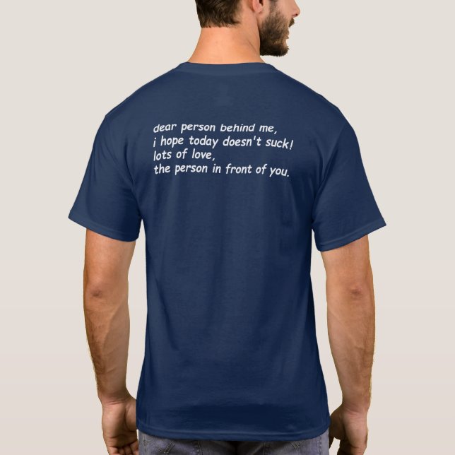 T-shirt cher homme derrière moi (Dos)