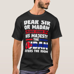 T-shirt cher monsieur ou madame debout Cubain pénètre Cuba