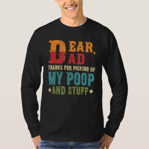T-shirt Cher Père Merci D'Avoir Pris Mon Poop Heureux Fath