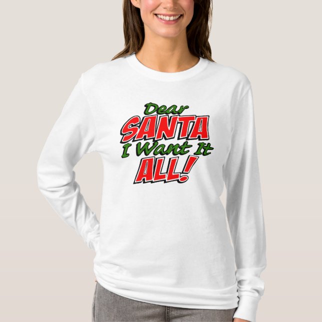 T-shirt Cher Père Noël, (Devant)