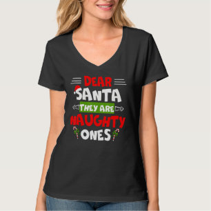 T-shirt Cher Père Noël, Ce Sont Des Méchants, Noël Drôle G