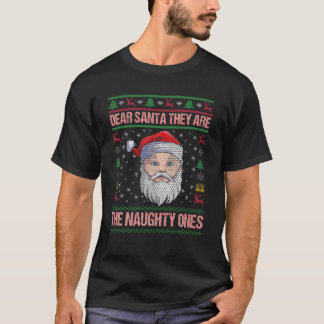 T-shirt Cher Père Noël, Ce Sont Les Maudits Pajamas De Noë