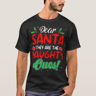 T-shirt Cher Père Noël, Ce Sont Les Mauvais Et Drôle Noël