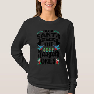 T-shirt Cher Père Noël - Ce sont les vilains - Drôle de No