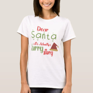 T-shirt Cher Père Noël C'Est En Fait Joyeux Noël Arbre De