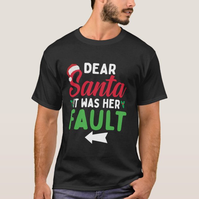 T-shirt Cher Père Noël, C'Était Il (Devant)