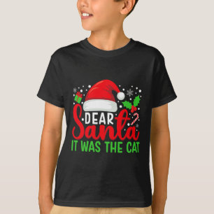 T-shirt Cher Père Noël C'Était La Famille Chat Matching Ch