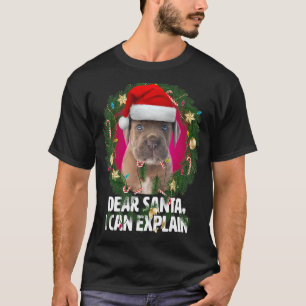 T-shirt Cher Père Noël Cute Cane Corso Chiot - Naughty pou