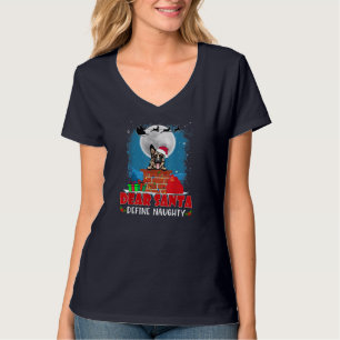 T-shirt Cher Père Noël Définir Naughty Berger Allemand Chi