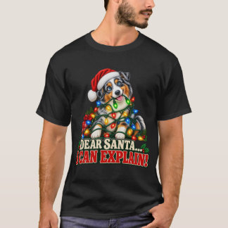 T-shirt Cher Père Noël, je peux expliquer Funny Australian