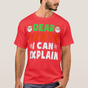 T-shirt Cher Père Noël je peux expliquer Funny Noël s Enfa