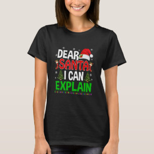 T-shirt Cher Père Noël, je peux expliquer Funny Père Noël 