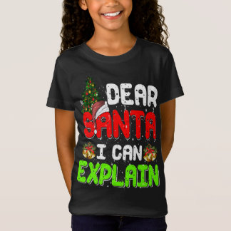 T-Shirt Cher Père Noël, Je Peux Expliquer Le Drôle Pyjama 