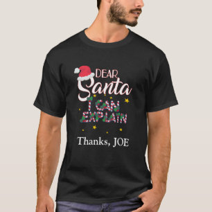 T-shirt Cher Père Noël, je peux expliquer le tee-shirt de 