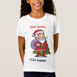 T-Shirt Cher Père Noël, Je Peux Expliquer - Noël Drôle