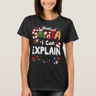 T-shirt Cher Père Noël, Je Peux Expliquer Noël Drôle