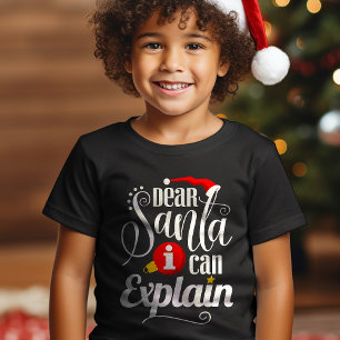 T-shirt Cher Père Noël, Je Peux Expliquer Noël Drôle