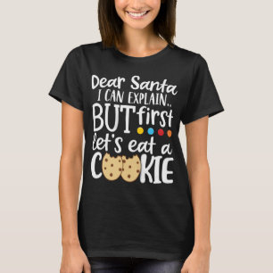 T-shirt Cher Père Noël, je peux expliquer Noël mignon