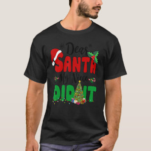 T-shirt Cher Père Noël Mon Frère L'A Fait Noël Pajama Rei