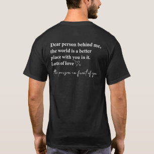 T-shirt Cher Personne Derrière Moi, Santé Mentale, Soyez G