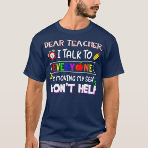 T-shirt Cher Professeur Drôle Je Parle À Tous Ceux Qui Dém