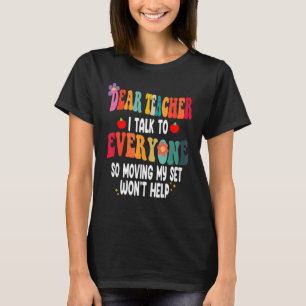 T-shirt Cher Professeur, Je Parle À Tous Ceux Qui Se Dépla