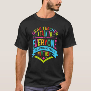 T-shirt Cher Professeur, Je Parle À Tous Ceux Qui Se Dépla