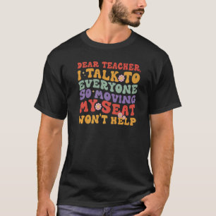 T-shirt Cher Professeur Je Parle À Tout Le Monde Retour À 