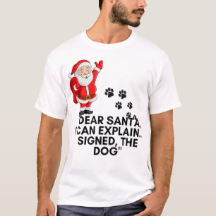 T-shirt Cher Santa, je peux expliquer Tasse de Noël drôle