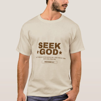 T-shirt Chercher Dieu Christian Tee | Conception inspirée
