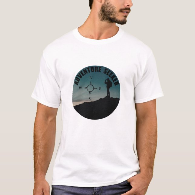 T-shirt Chercheur de randonnée extérieur pour les randonne (Devant)