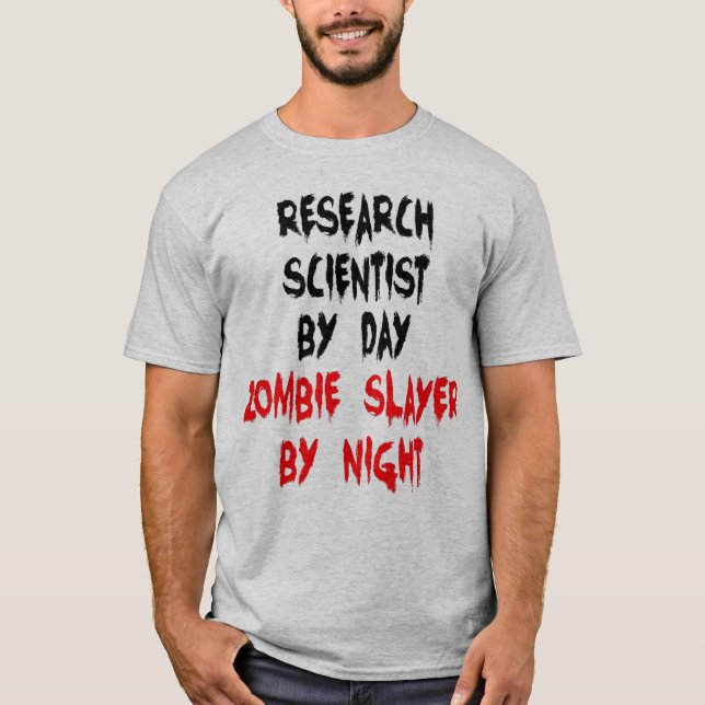 T-shirt Chercheur de Zombie Slayer (Devant)
