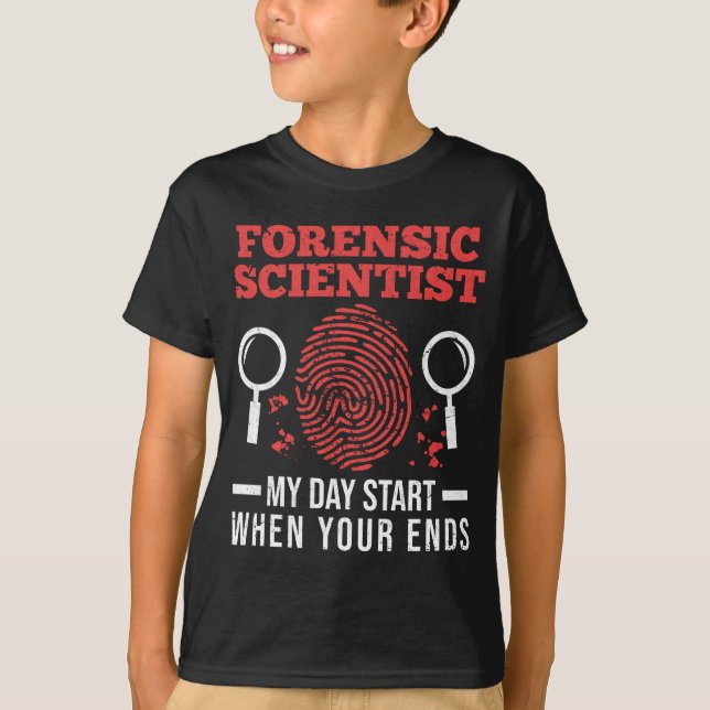 T-shirt Chercheur en sciences judiciaires Scientifique sci (Devant)
