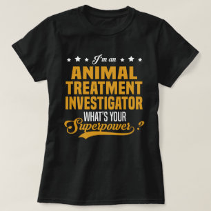 T-shirt Chercheur en traitement des animaux
