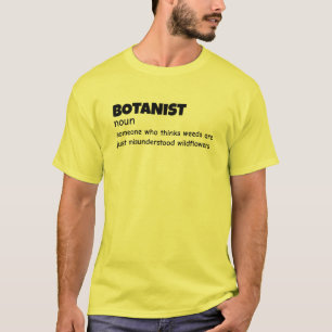 T-shirt Chercheur plante Drôle Définition Tee