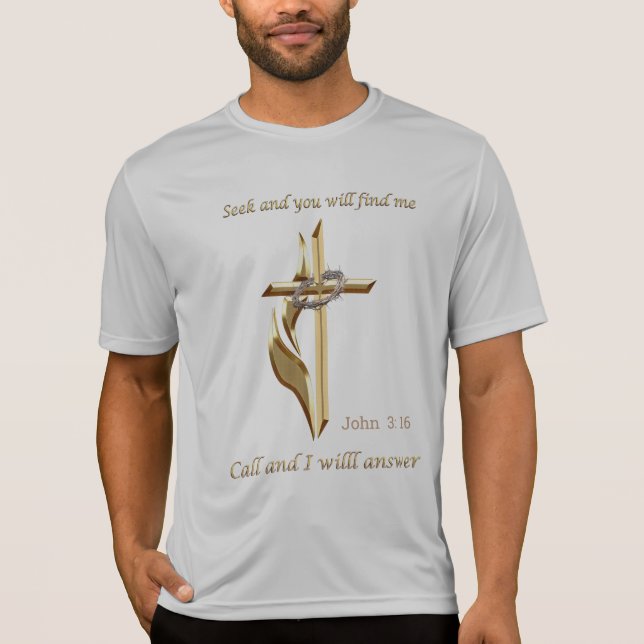 T-shirt Cherchez et vous me trouverez (Devant)