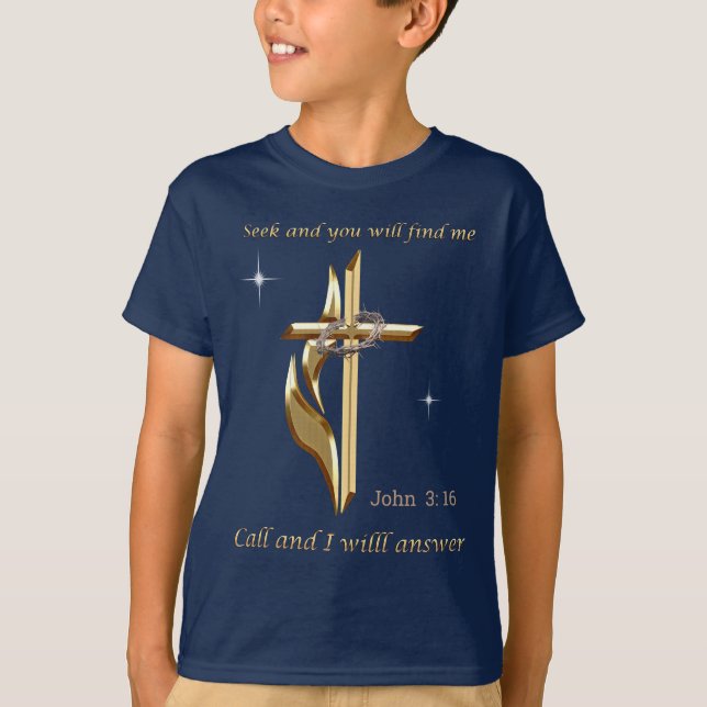 T-shirt Cherchez et vous me trouverez (Devant)