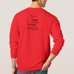 T-shirt Cherchez la chemise à manches longues des hommes d
