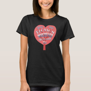 T-shirt Chère maman Blossom Partout où la vie Plantes vous
