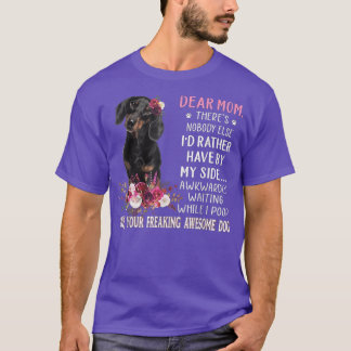 T-shirt Chère maman maman Mama Amoureux des chiens proprié