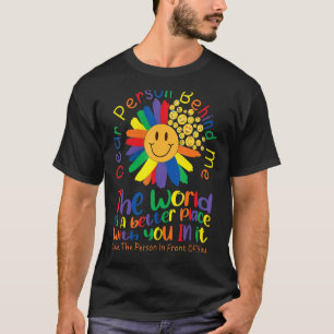 T-shirt Chère Personne Derrière Moi, Le Monde Est Un Meill